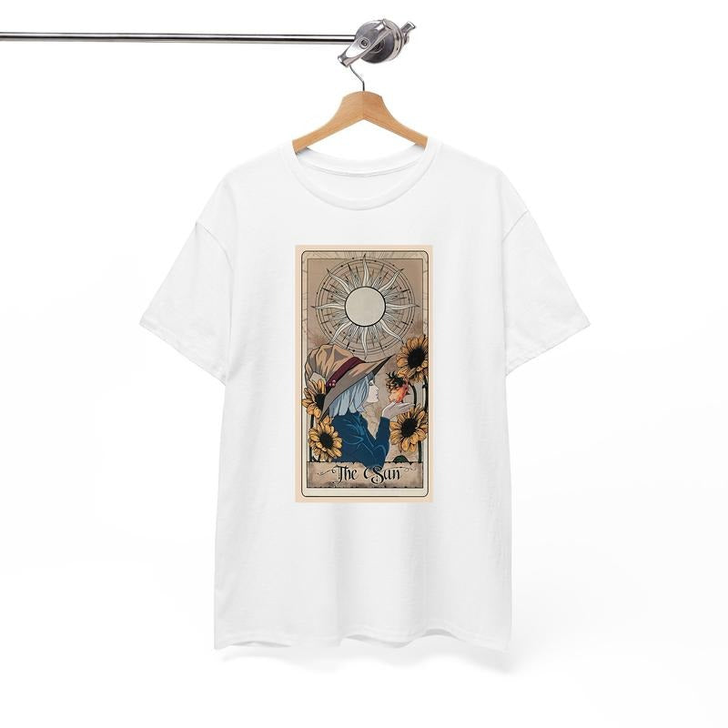 Sophie Tarot Card Tshirt, Howls Moving Castle Tshirt, Calcifer, Howl And Sophie, Anime