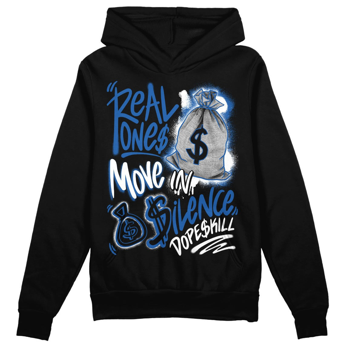 Space Jam 11s DopeSkill Hoodie Sweatshirt Real Ones Move In Silence Graphic