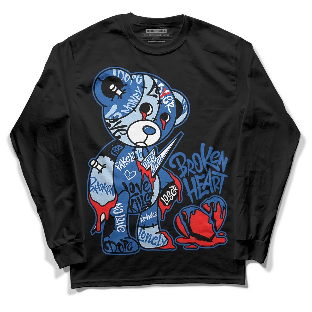 Space Jam 11s DopeSkill Long Sleeve T-Shirt Broken Heart Graphic