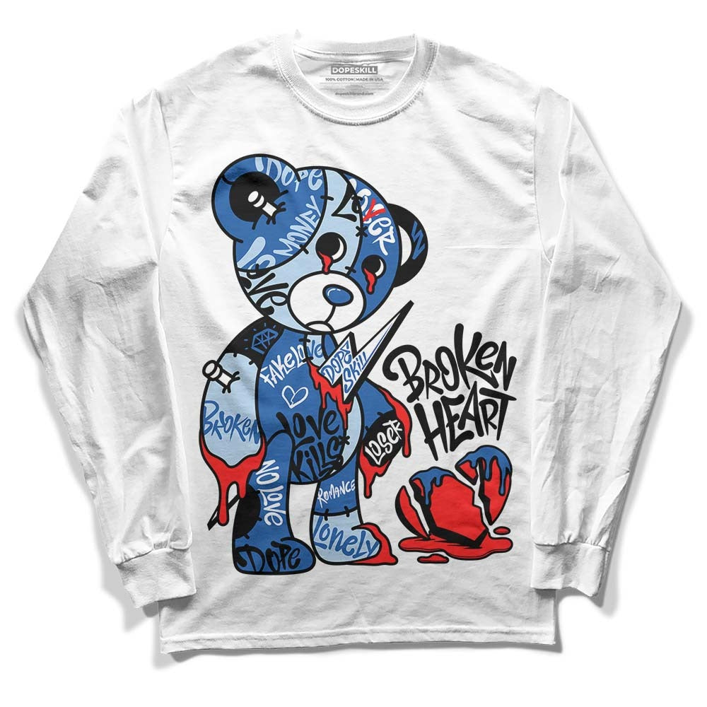 Space Jam 11s DopeSkill Long Sleeve T-Shirt Broken Heart Graphic