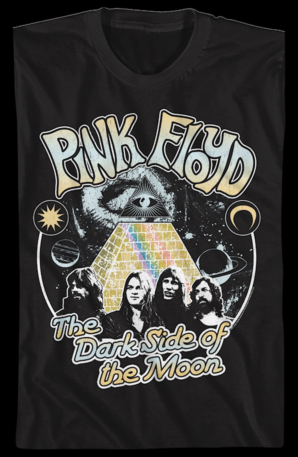 Space Pyramid Dark Side of the Moon Pink Floyd T-Shirt