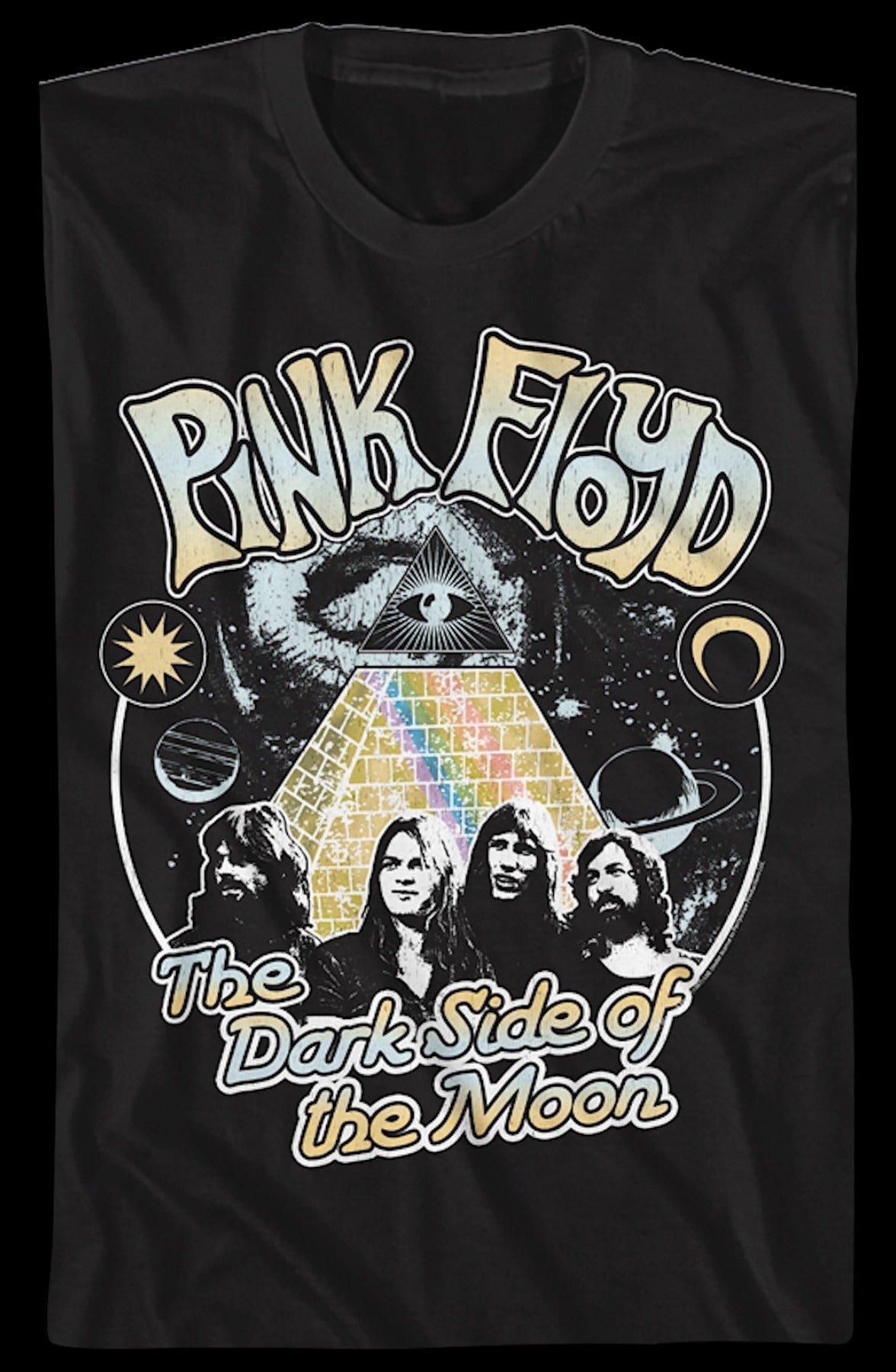 Space Pyramid Dark Side of the Moon Pink Floyd T-Shirt