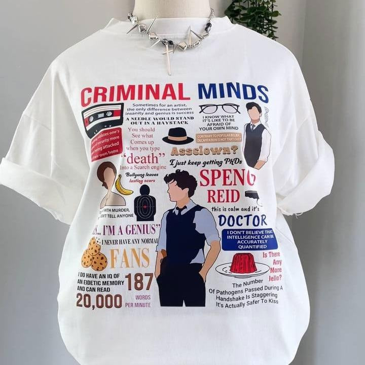 Spencer Reid Quotes Shirt, Spencer Reid Shirt, Criminal Minds Quotes Tee, Spencer Reid Vintage Style 90s T-shirt, Dr Spencer Reid Criminal Minds Shirt, Spencer Reid Merch, Criminal Minds Merch, Matthew Gray Gubler Shirt, Trendy Character Movie Sweatshirt