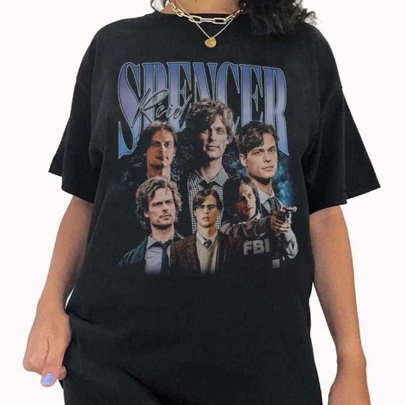 Spencer Reid Shirt, Dr Spencer Reid Criminal Minds Shirt, Merch For Fans, Spencer Reid Merch, Gift For Fans, Criminal Minds Merch, Matthew Gray Gubler Shirt, Trendy Character Movie Sweatshirt, Gift For Women Men, Vintage Sweatshirt, Vintage Graphic Tees