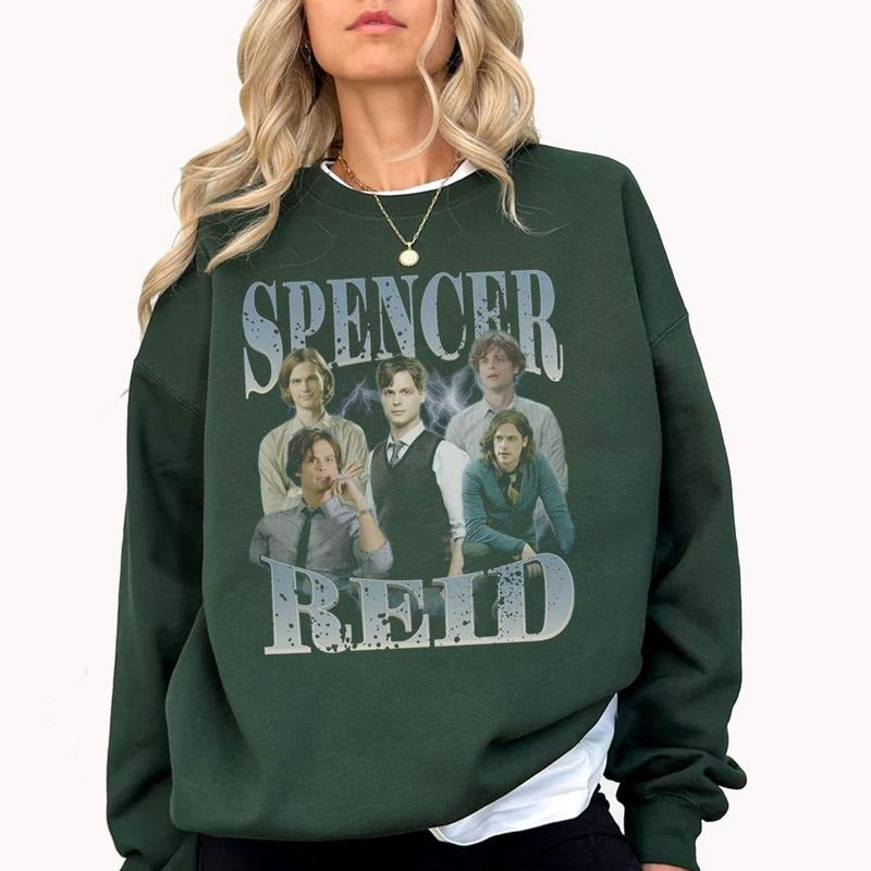 Spencer Reid Shirt, Dr Spencer Reid Criminal Minds Shirt, Spencer Reid Merch, Criminal Minds Merch, Matthew Gray Gubler Shirt, Trendy Character Movie Sweatshirt, Gift For Fans,Merch For Fans,  Gift For Women Men, Vintage Sweatshirt, Vintage Graphic Tees