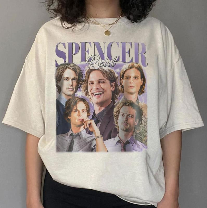 Spencer Reid Shirt, Dr Spencer Reid Criminal Minds Shirt, Spencer Reid Merch, Gift For Fans, Criminal Minds Merch, Matthew Gray Gubler Shirt, Trendy Character Movie Sweatshirt, Merch For Fans,  Gift For Women Men, Vintage Sweatshirt, Vintage Graphic Tees