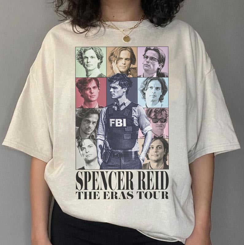 Spencer Reid Shirt, Spencer Reid Merch, Dr Spencer Reid Criminal Minds Shirt, Criminal Minds Merch, Matthew Gray Gubler Shirt, Trendy Character Movie Sweatshirt, Merch For Fans,  Gift For Women Men, Vintage Sweatshirt, Gift For Fans, Vintage Graphic Tees