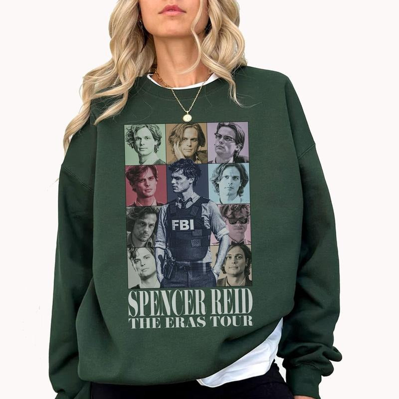 Spencer Reid Shirt, Spencer Reid Merch, Dr Spencer Reid Criminal Minds Shirt, Criminal Minds Merch, Matthew Gray Gubler Shirt, Trendy Character Movie Sweatshirt, Merch For Fans,  Gift For Women Men, Vintage Sweatshirt, Gift For Fans, Vintage Graphic Tees