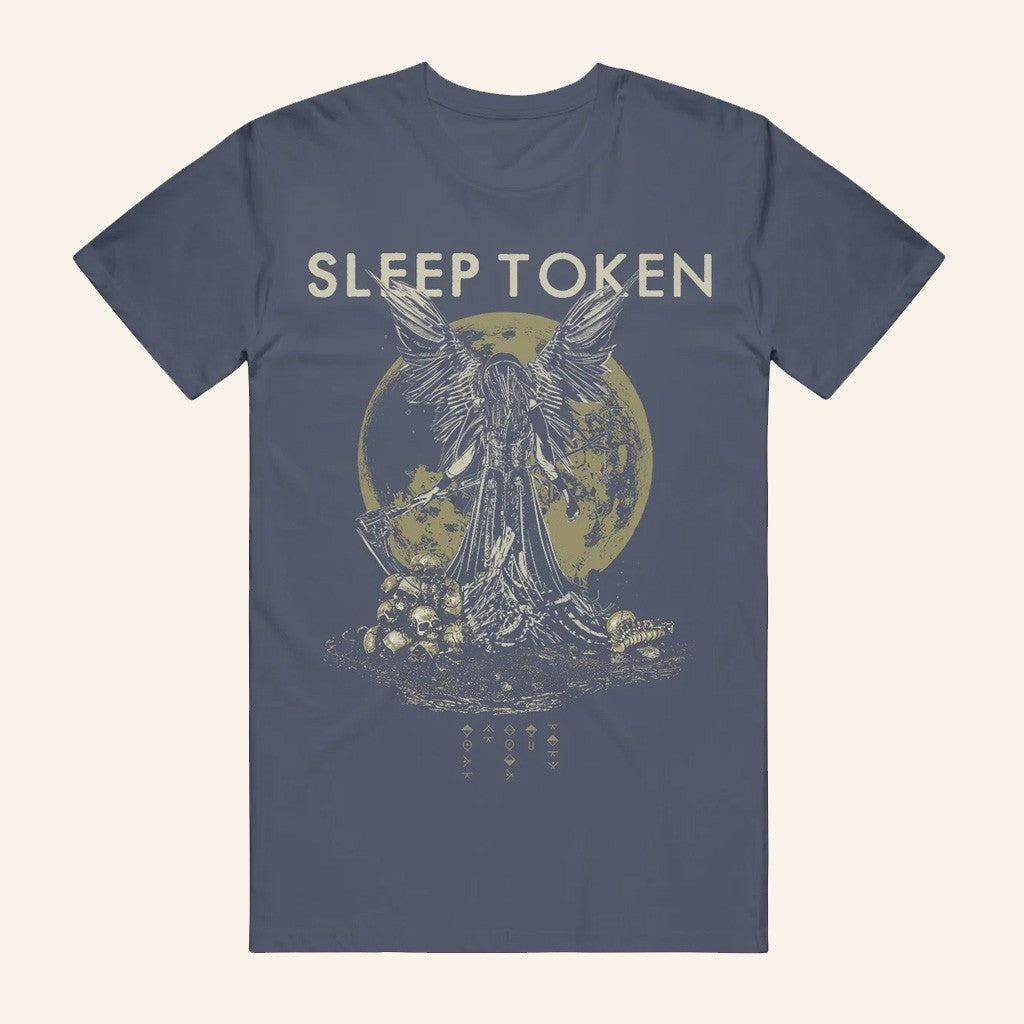 Spinefarm Merch Sleep Token Take Me Back To Eden Vintage Navy T-Shirt Him Gifts