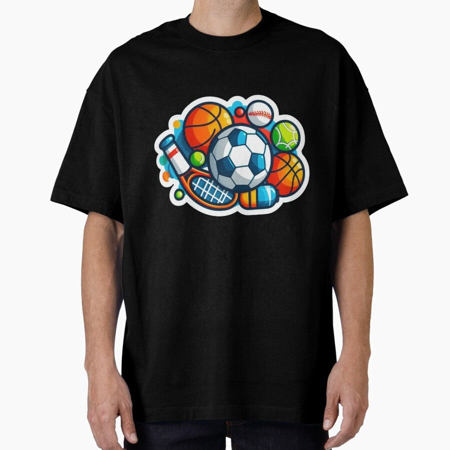 "Sports Extravaganza" Oversized T-Shirt
