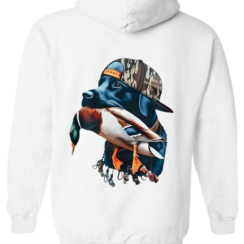 Straight Up Southern Dog Graphic 2-sided Shirt, Gift For Men, Classic, Menswear Top Hoodie Fabric