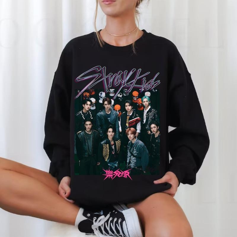 StrayKids ROCK-STAR Album Hoodie, StrayKids -STAR T-Shirt, Vintage StrayKids Skzoo, Skz Rock Star Shirt, Bang Chan, Lee Know, Changbin Tee