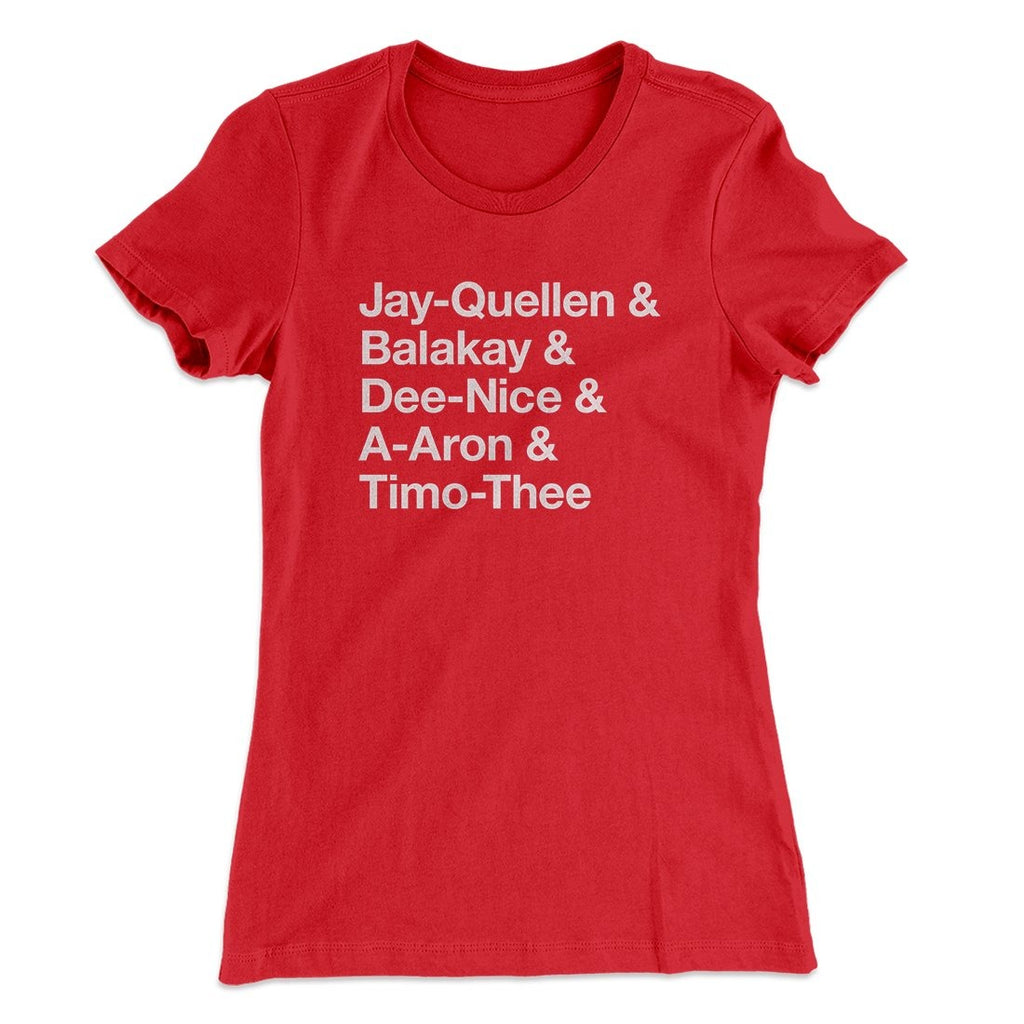 Substitute Teacher Names Women's T-Shirt