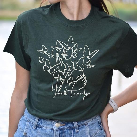 Subtle Fuck Trump - Unisex Crew Neck T-Shirt | Political Tee | Feminist Shirt | Gifts for Her | Anti Trump Shirt