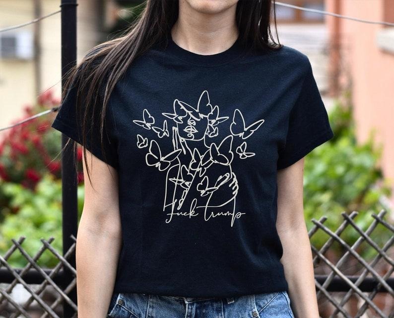 Subtle Fuck Trump - Unisex Crew Neck T-Shirt | Political Tee | Feminist Shirt | Gifts for Her | Anti Trump Shirt