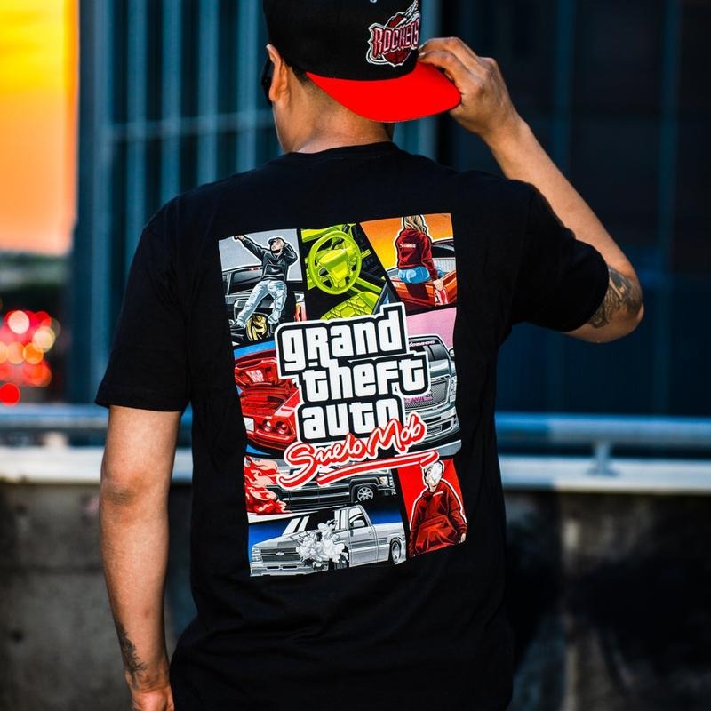 SueloMob GTA Tee, GTA Shirt, Gaming and Pickup Truck Shirt, Men's Car Lover T-Shirt, Automotive Graphic for Car Enthusiasts