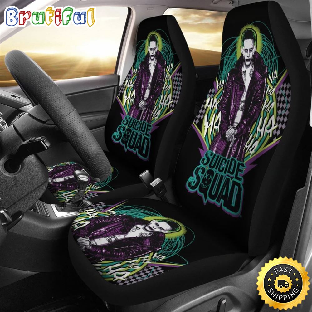 Suicide Squad Car Seat Covers Joker Villains Movie Fan