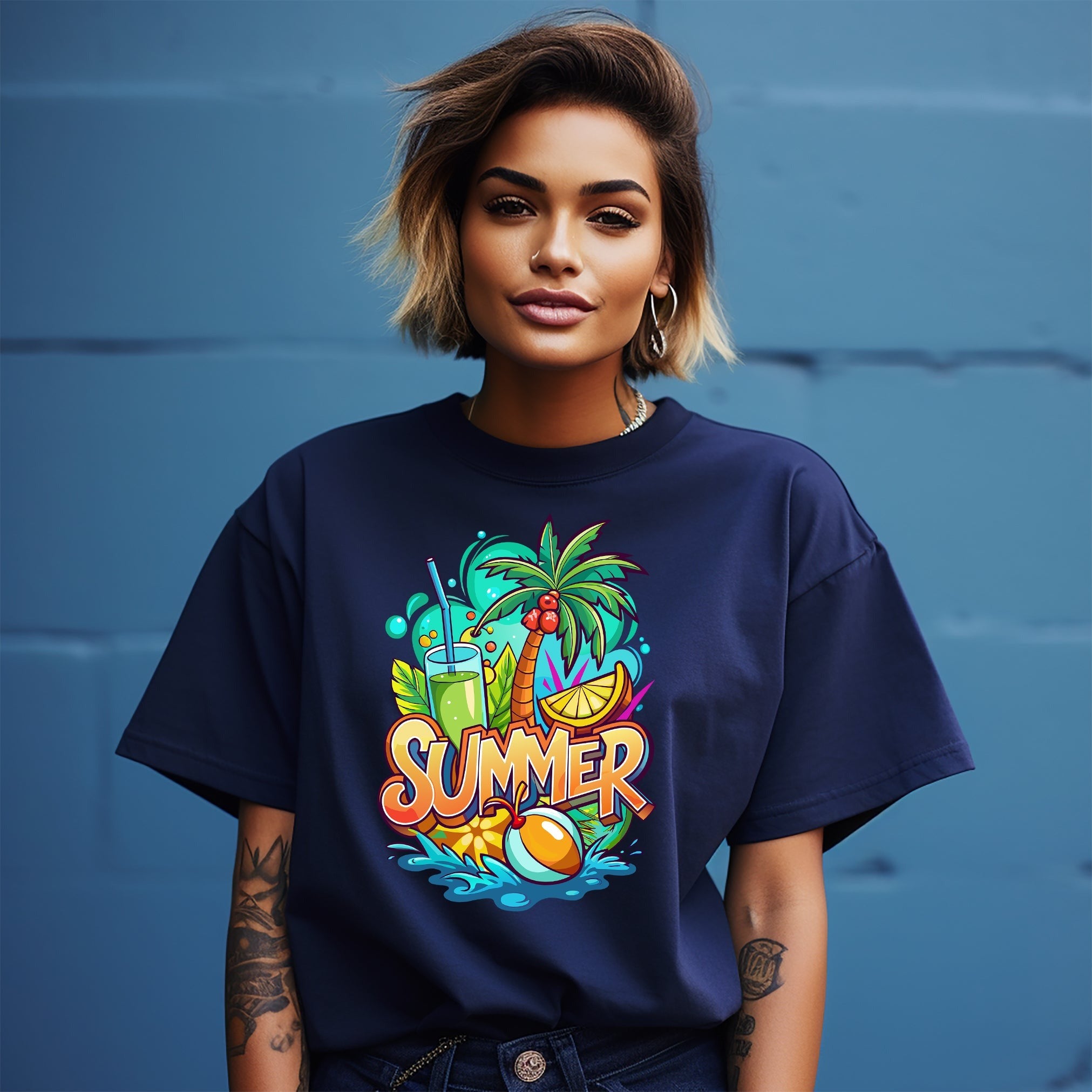 Summer_55 Vibes Graphic Tee