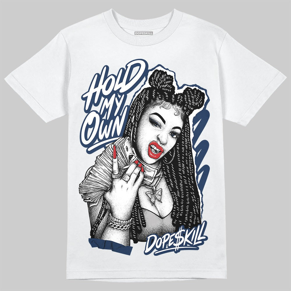 Summit White Navy 4s DopeSkill T-Shirt New H.M.O Graphic
