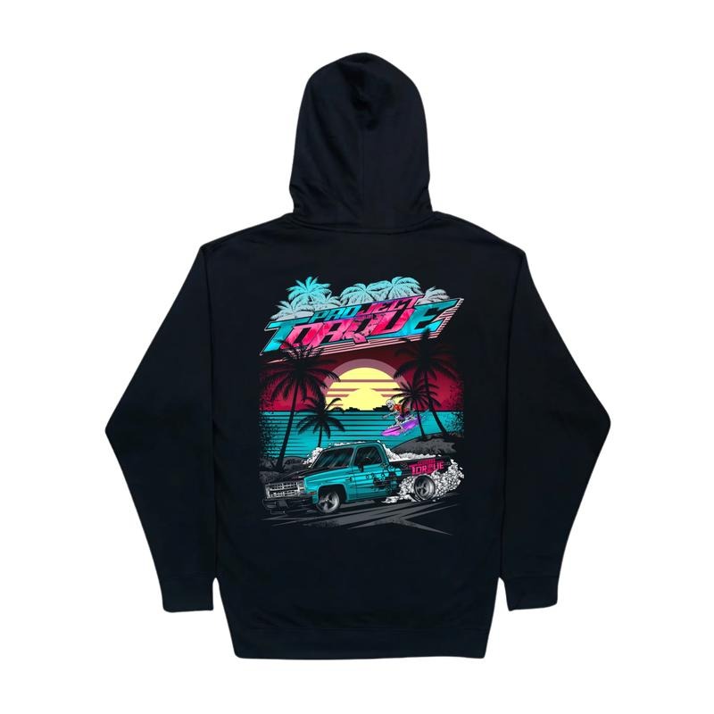 Super Pickup Truck C10 Miami Hoodie, Graphic Shirt for Supercar Enthusiasts, Menswear, Unisex Cotton Casual Top for Men Tops Classic