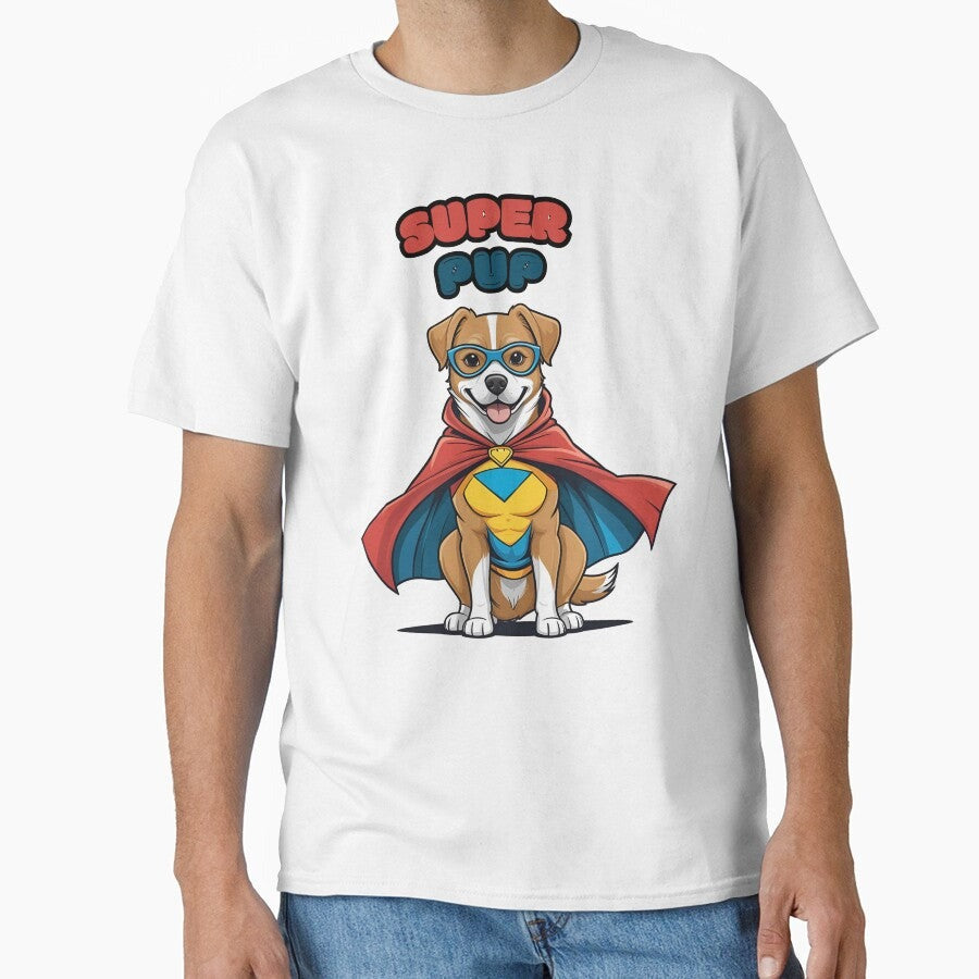 "Super Pup" - Superhero Dog Design Classic T-Shirt