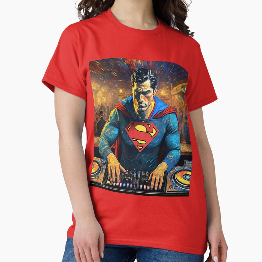 "Superhero DJ: Disco Dancefloor" Classic T-Shirt
