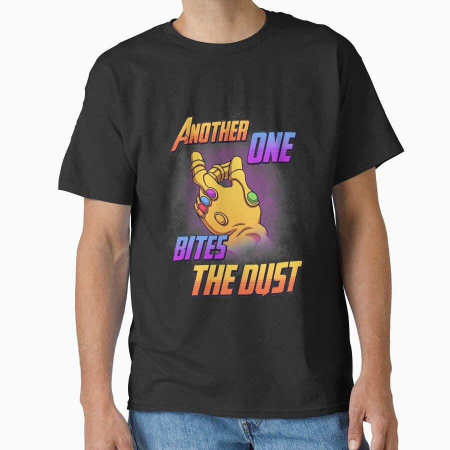 Bites The Dust // Superhero Villain, Movie, Comic, Rock Song Classic T-Shirt