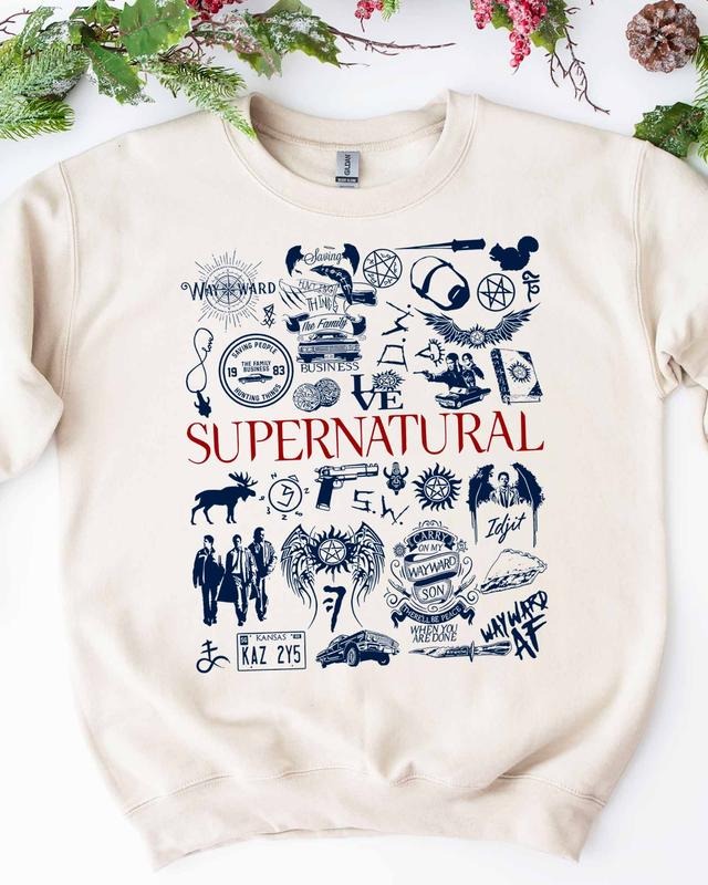 Supernatural Sweatshirt Hoodie T-Shirt Unisex style 001