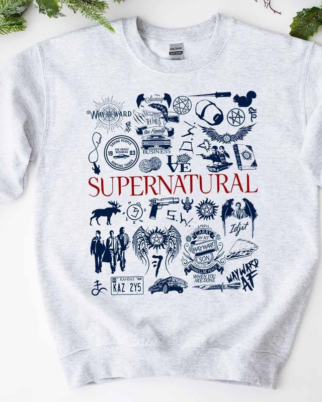 Supernatural Sweatshirt Hoodie T-Shirt Unisex style 001
