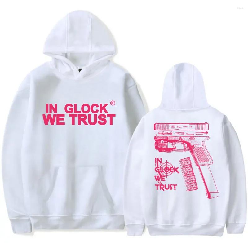 In Glock We Trust Pink Graphic Hoodie/Sweatshirt/T-Shirt, For Men and Women - Unisex Style, 100% Cotton, Pullover