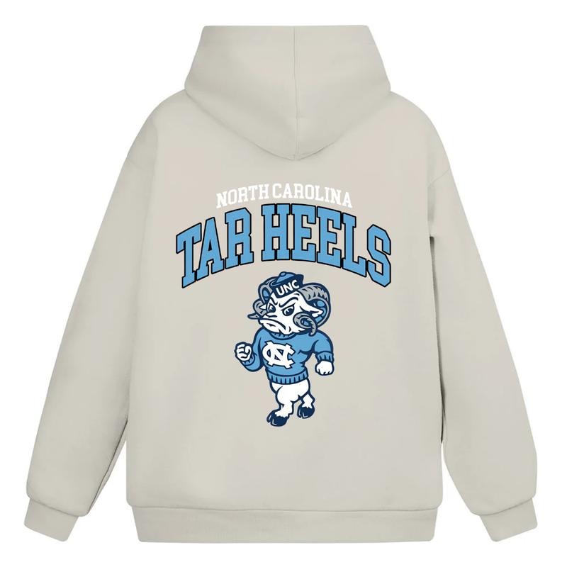 North Carolina Tar Heels UNC Mascot Hoodie/Sweatshirt/T-Shirt, For Men and Women - Unisex Style, 100% Cotton, Pullover