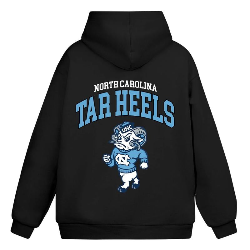 North Carolina Tar Heels UNC Mascot Hoodie/Sweatshirt/T-Shirt, For Men and Women - Unisex Style, 100% Cotton, Pullover