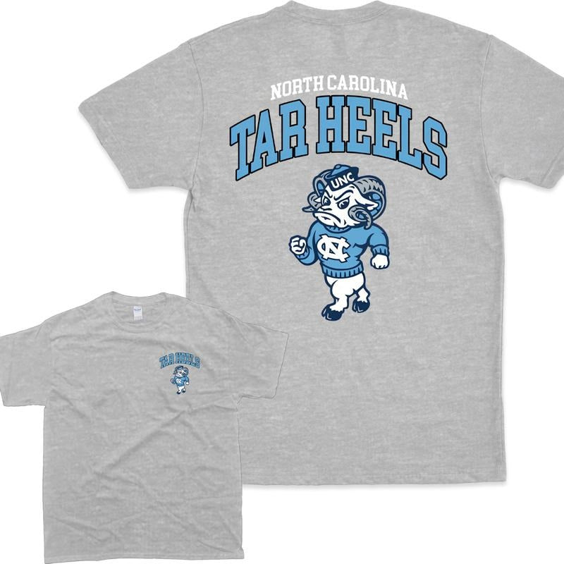 North Carolina Tar Heels UNC Mascot Hoodie/Sweatshirt/T-Shirt, For Men and Women - Unisex Style, 100% Cotton, Pullover
