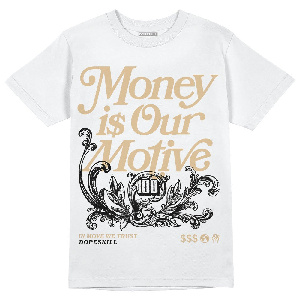TAN Collection DopeSkill T-Shirt Money Is Our Motive Typo Graphic