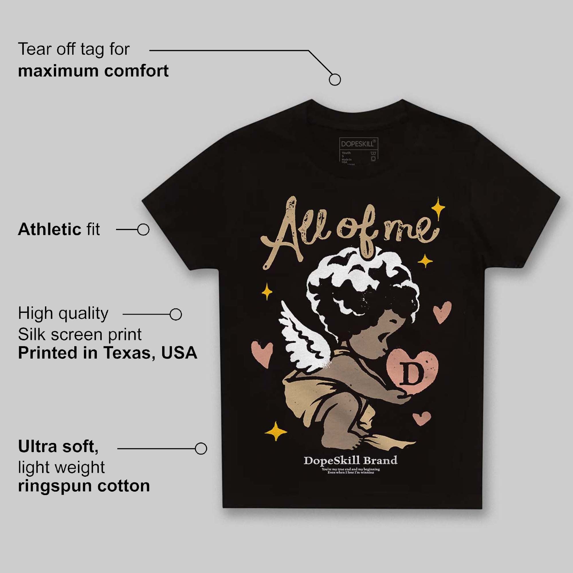 TAN Collection DopeSkill Toddler Kids T-shirt All Of Me Graphic