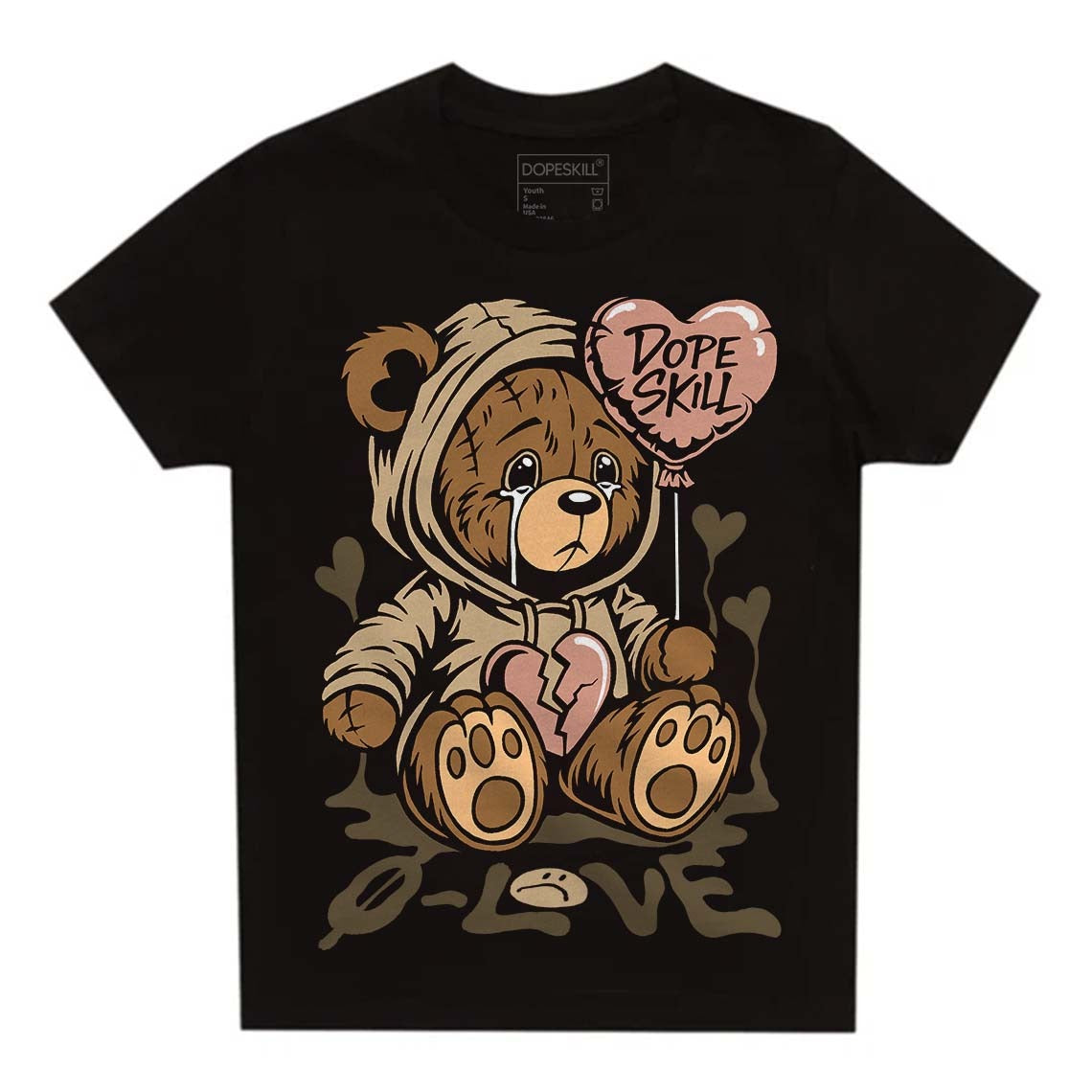 TAN Collection DopeSkill Toddler Kids T-shirt Broken Bear Graphic