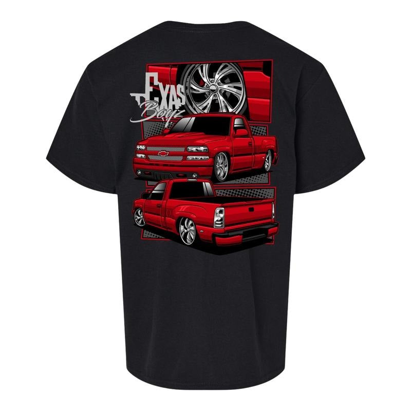 Texas Boyz Bubble Eye T-shirt, Texas Made Projects Graphic Tee, Truck shirts, Shirts For Men, Car Merch, Menswear Classic Tops black tee Streetwear