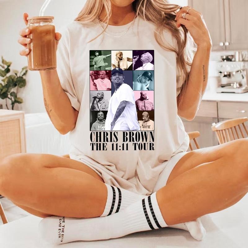 The 11:11 Tour Chriis Brown Color Unisex T-shirt Sweatshirt Hoodies