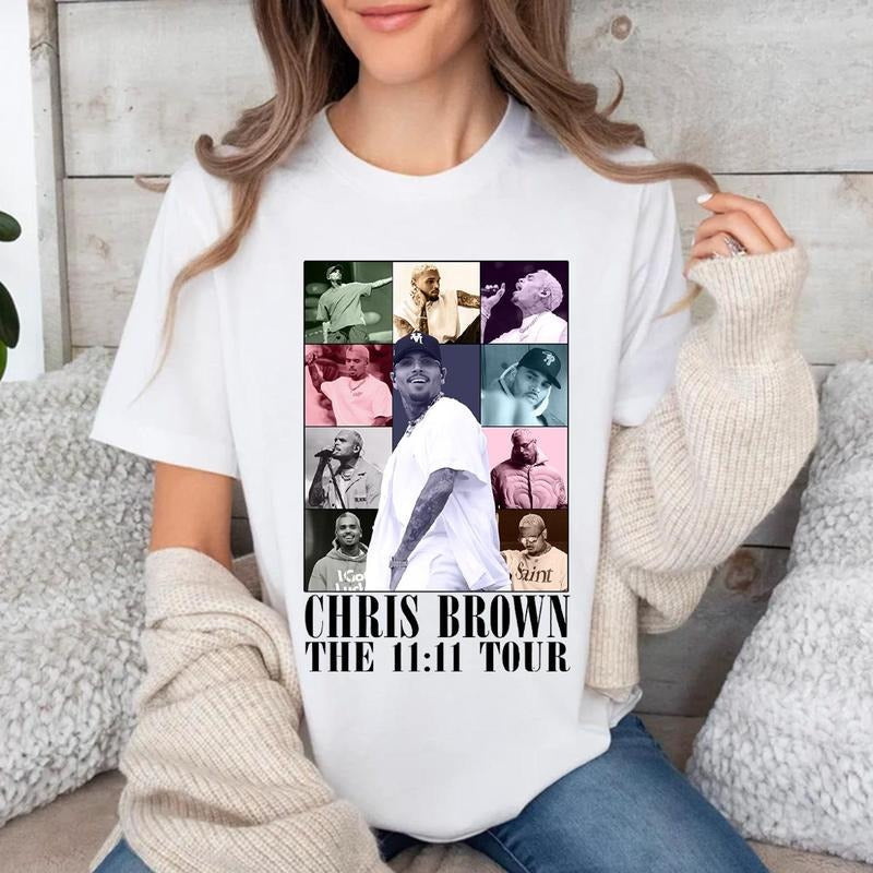 The 11:11 Tour Chriis Brown Color Unisex T-shirt Sweatshirt Hoodies