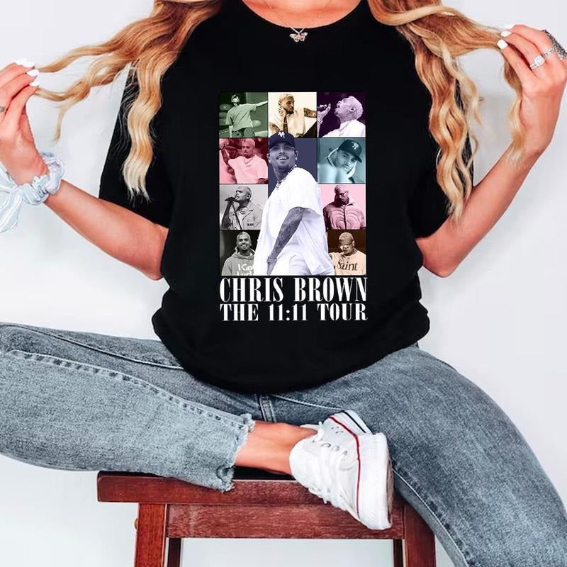 The 11:11 Tour Chriis Brown Color Unisex T-shirt Sweatshirt Hoodies