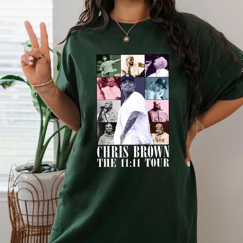 The 11:11 Tour Chriis Brown Color Unisex T-shirt Sweatshirt Hoodies