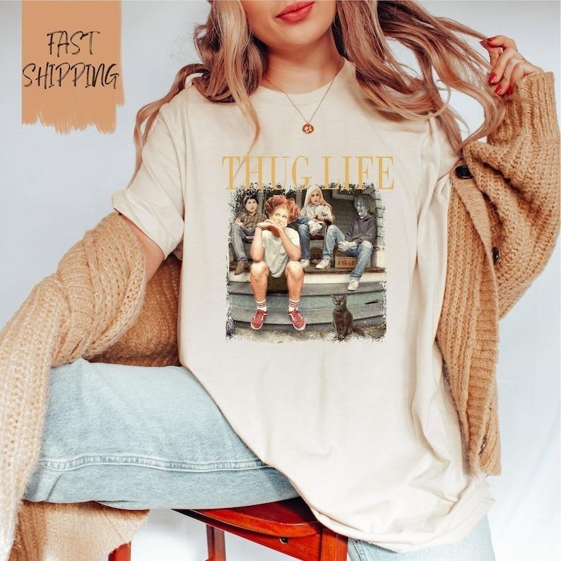 The Golden Girls Thug Life Haloween T-shirt, Hoodie, Sweatshirt, Gift For Woman And Man, Unisex Graphic Tee Fans, For Men, For Women Top Womenswear Streetwear