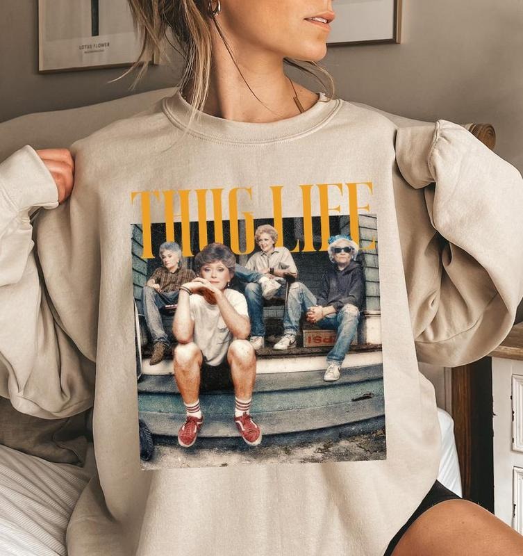 The Golden Girls Thug Life Shirt, Golden Girls Tee, Short Sleeve Tee Shirt, Gifts For Birthday Moth, Stay Golden Shirt, Vintage 80s Shirt, Movies 80s Sitcom, Unisex T-Shirt, Gifts For Him Her