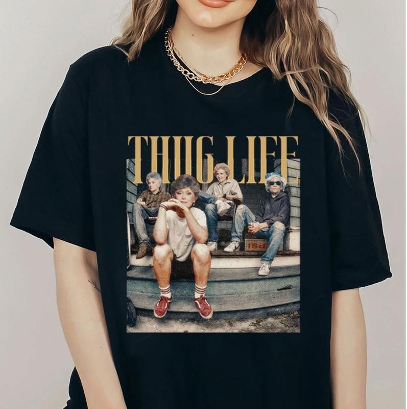 The Golden Girls Thug Life Shirt, Vintage Thug Life Golden Girls Punk Tshirt Sweatshirt Hoodie, Thug Life Tee Shirt, Golden Girls Shirt, The Golden Girls Lover Gift, The Golden Girls Fan Shirt, Stay Golden Shirt, Thug Life Movie Shirt, Golden Girls Merch