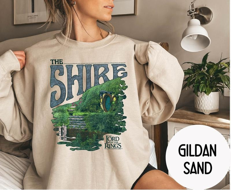 The Lord Of The Rings Sweatshirt  The Shire Sweatshirt  Christmas Gift for Hobbit Lovers  Merch Tolkien Aragorn Sweatshirt Unisex Sweats