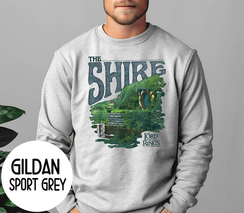 The Lord Of The Rings Sweatshirt  The Shire Sweatshirt  Christmas Gift for Hobbit Lovers  Merch Tolkien Aragorn Sweatshirt Unisex Sweats