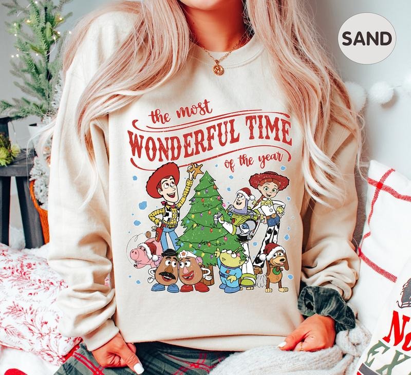 The Most Wonderful Time Of The Year Toy Story Christmas Sweatshirt, Merry Christmas Toy Story Sweatshirt, Toy Story Friends Xmas Shirt, Gift For Holiday