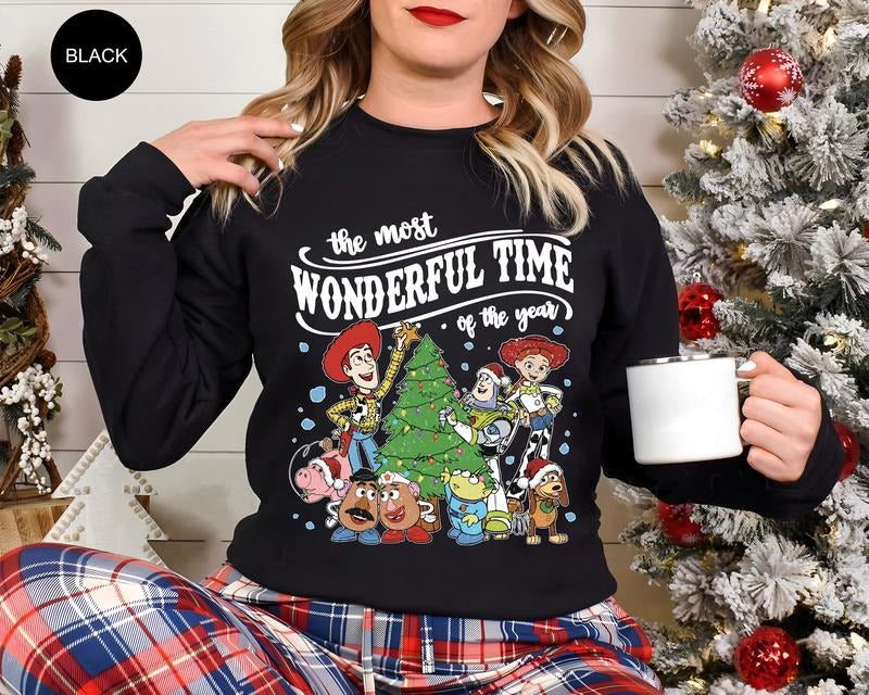 The Most Wonderful Time Of The Year Toy Story Christmas Sweatshirt, Merry Christmas Toy Story Sweatshirt, Toy Story Friends Xmas Shirt, Gift For Holiday