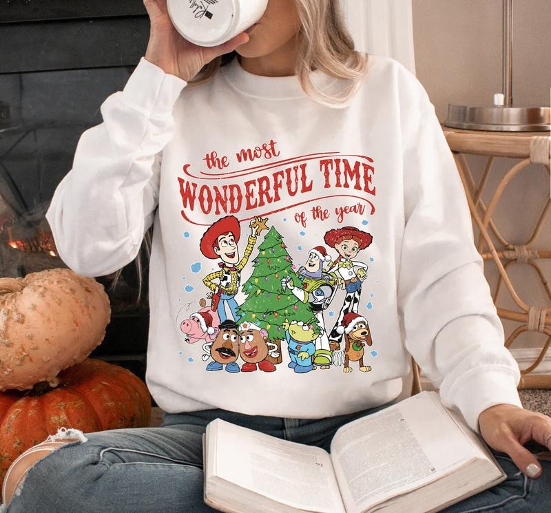 The Most Wonderful Time Of The Year Toy Story Christmas Sweatshirt, Merry Christmas Toy Story Sweatshirt, Toy Story Friends Xmas Shirt, Gift For Holiday
