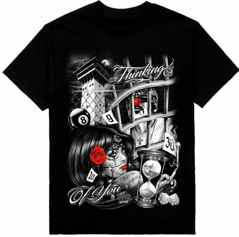 Thinking Of You Chicano Art T-Shirt, Chicano Shirt, Chicano Art Shirt, Chicano Tank Top, Chicano Sweatshirt, Chicano Vintage Shirt